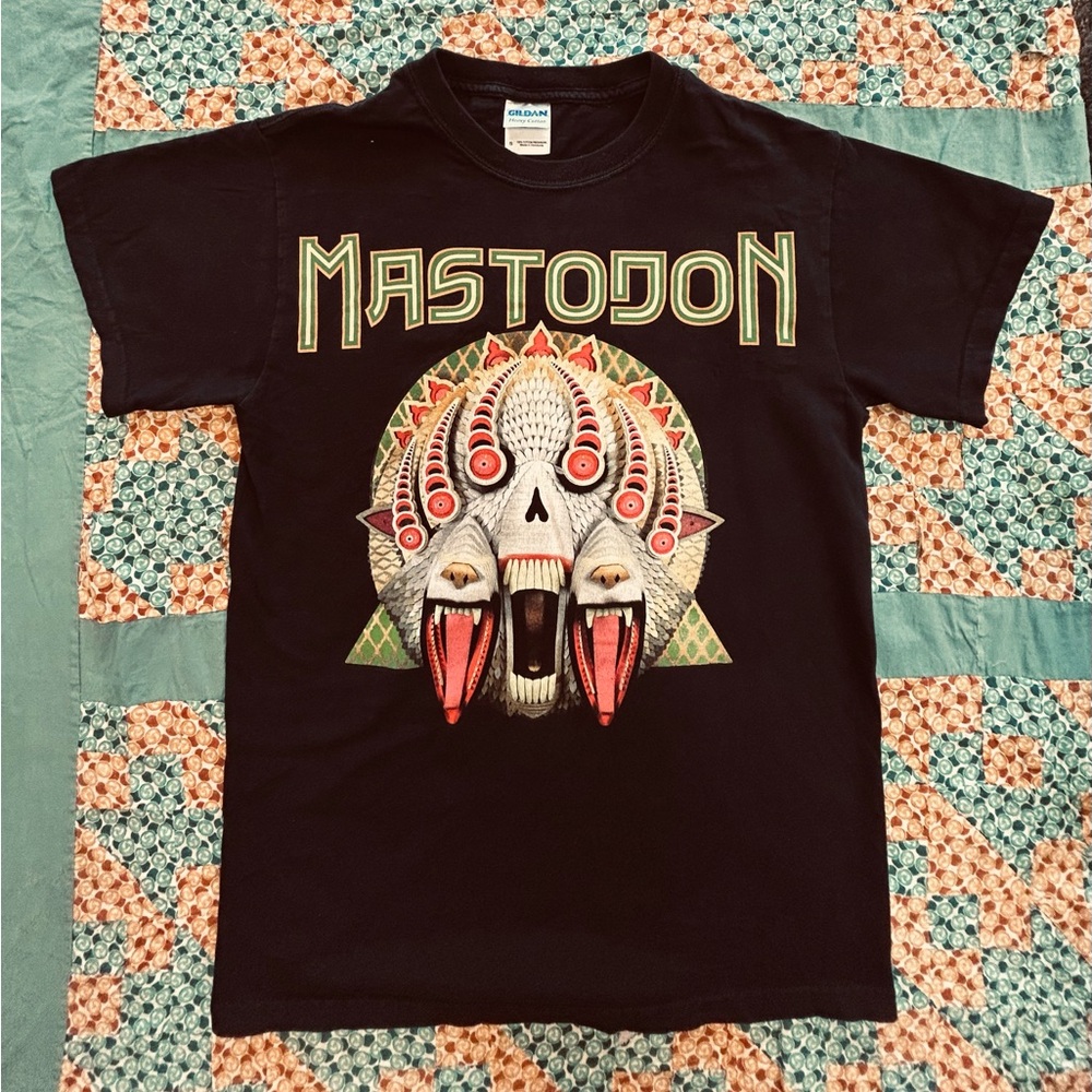Vintage Mastodon M AJ Fosik black shirt